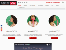 Tablet Screenshot of doctorvox.co.uk